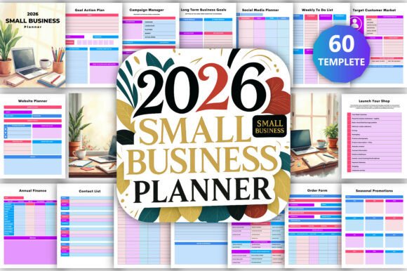 📖 2026 Small Business Planner Canva KDP