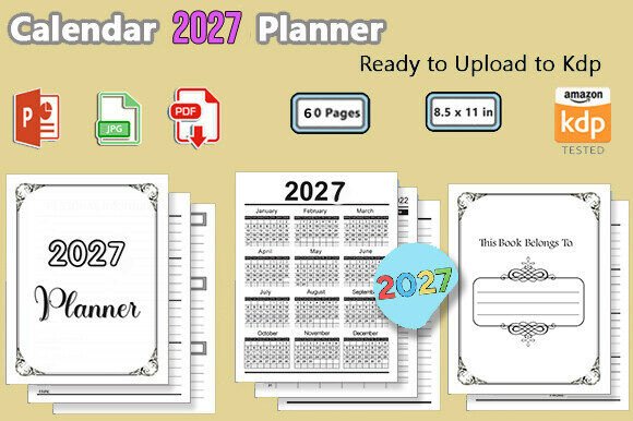 Calendar 2027 Planner - Kdp Interior