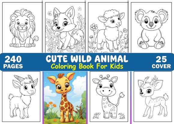 Cute Wild Animal Coloring Pages for Kids