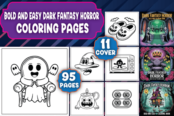 Dark Fantasy Horror Coloring Pages: A Strategic Tool for Creative and Productive Expression