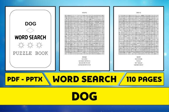 Dog Word Search Puzzle Game Interior