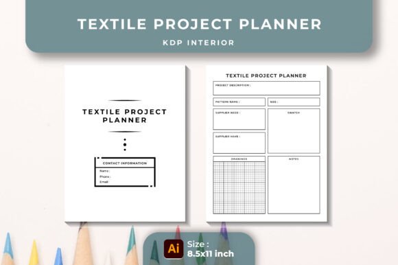 Immerse Yourself in Creativity with the Textile Project Planner KDP Interior