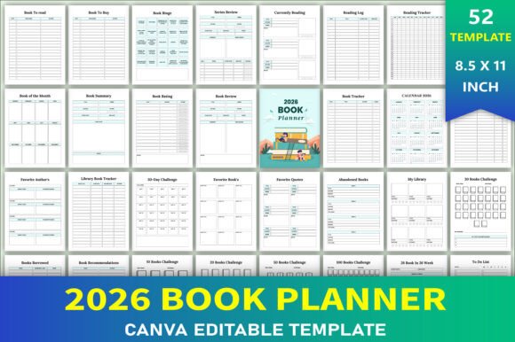Master Your Reading Journey with the Editable 2026 Book Planner