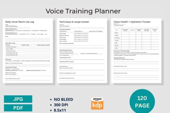 Master Your Voice with the Voice Training Vocal Health Journal