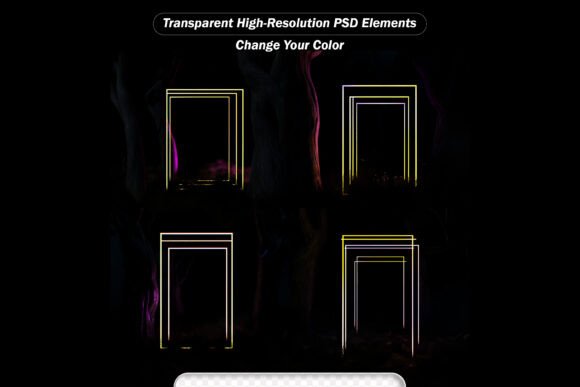 PSD Rectangle Frame on Abstract: A Versatile Tool for Designers