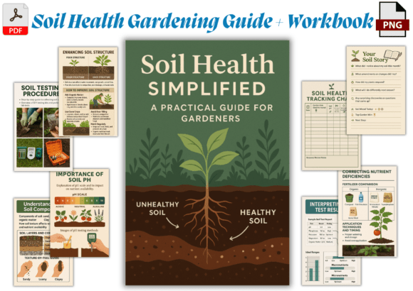 Soil Health Gardening Workbook: Your Key to Thriving Gardens