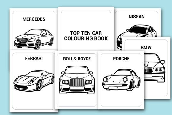 Top Ten Car Coloring Book: A Creative Tool for Every Adult