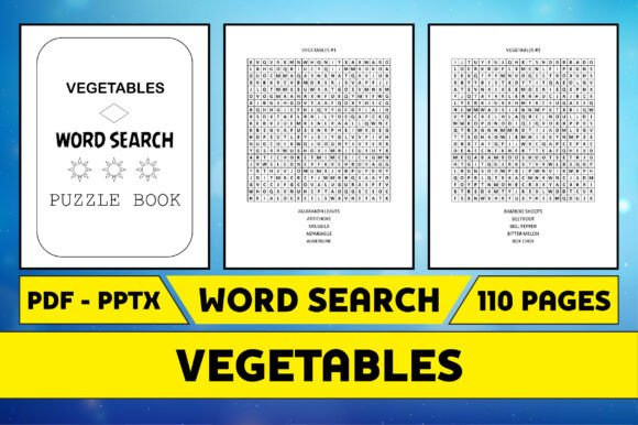 Vegetables Word Search Puzzle Interior